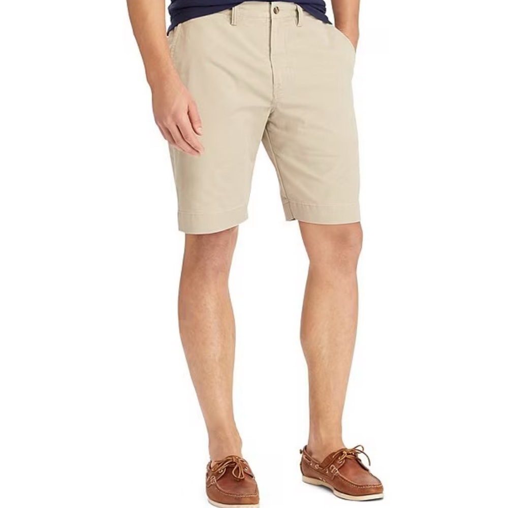 Polo Ralph Lauren Men's Beige Flat Front Shorts